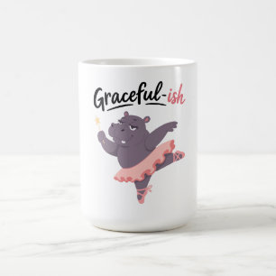 Anmutige Nilpferd-Ballerina Kaffeetasse