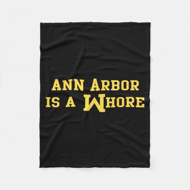 Ann Arbor ist ein lustiger Sarkasmus Spruch  Fleecedecke (Vorderseite)