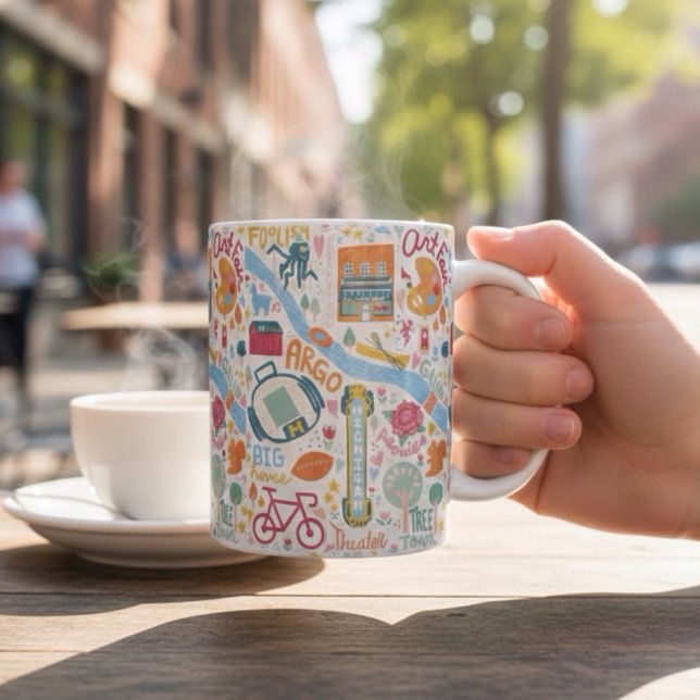 Ann Arbor Michigan Favorite Things Kaffeetasse (Von Creator hochgeladen)