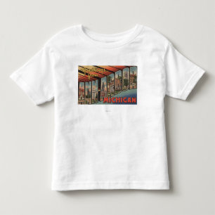 Ann Arbor, Michigan - große Buchstabe-Szenen Kleinkind T-shirt