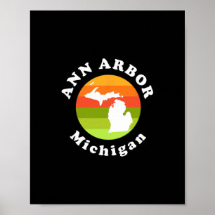 Ann Arbor Michigan im Freien Sonnenaufgang Mi Urla Poster