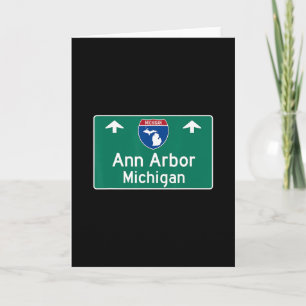 Ann Arbor Michigan Mi Interstate Highway Urlaub Karte