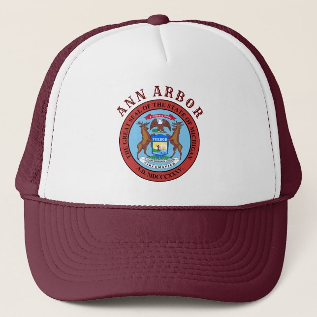 Ann Arbor, Michigan Truckerkappe (Vorderseite)