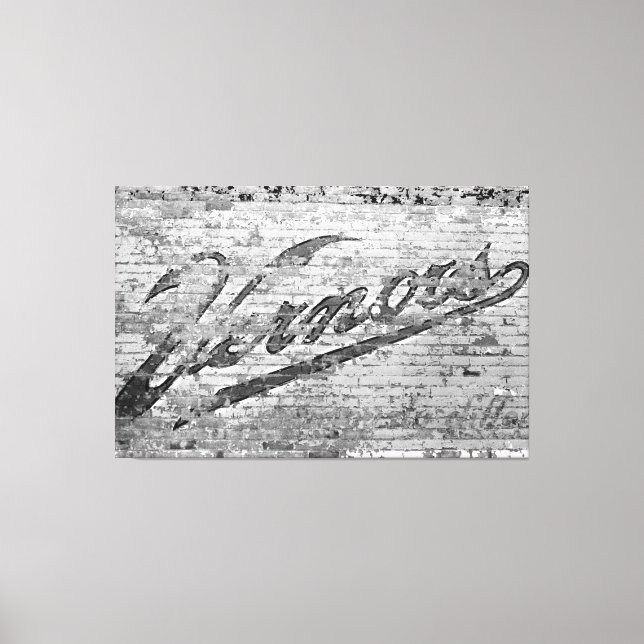 Ann Arbor Michigan Vernors Brick Wall 1999 Leinwanddruck (Vorderseite)