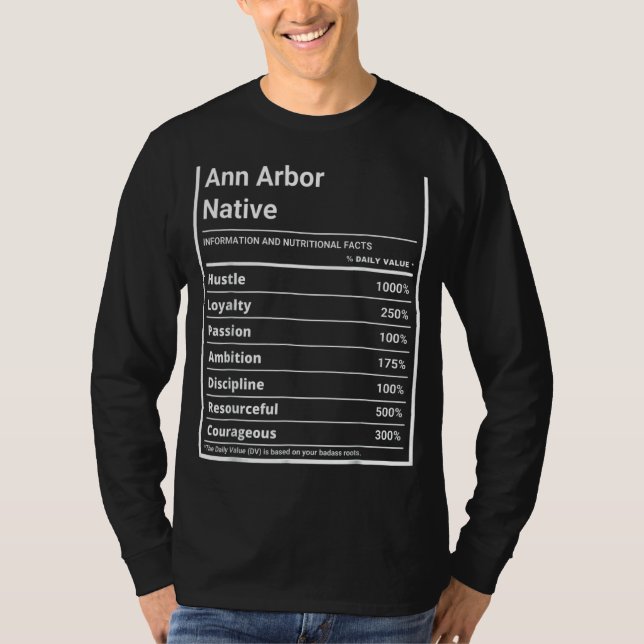 Ann Arbor Native Nutrition Pride T-Shirt (Vorderseite)