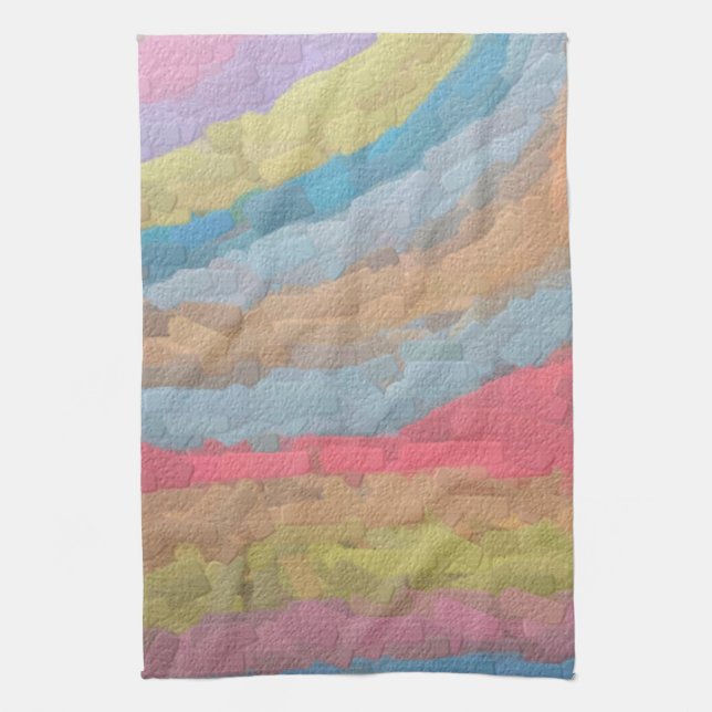 Ann Arbor Pastel Chalk Art Geschirrtuch (Vertikal)