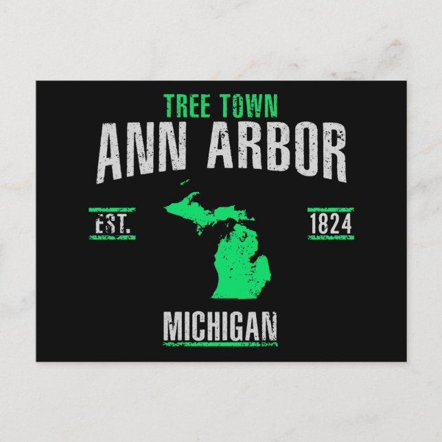 Ann Arbor Postkarte (Vorderseite)