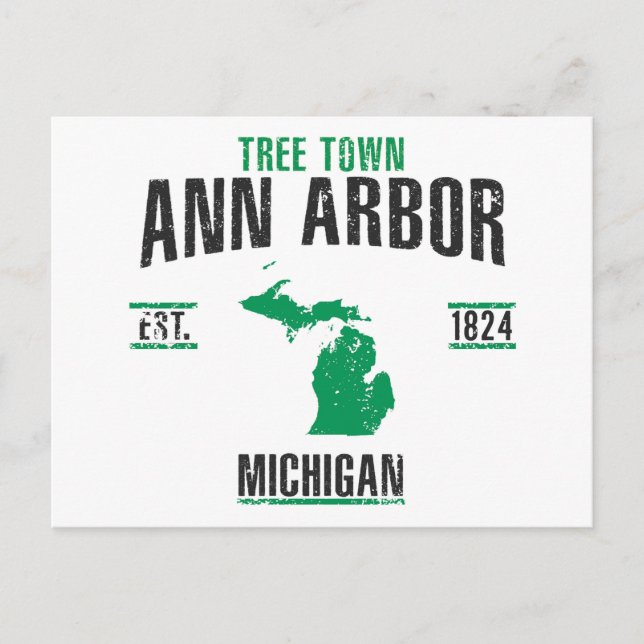 Ann Arbor Postkarte (Vorderseite)