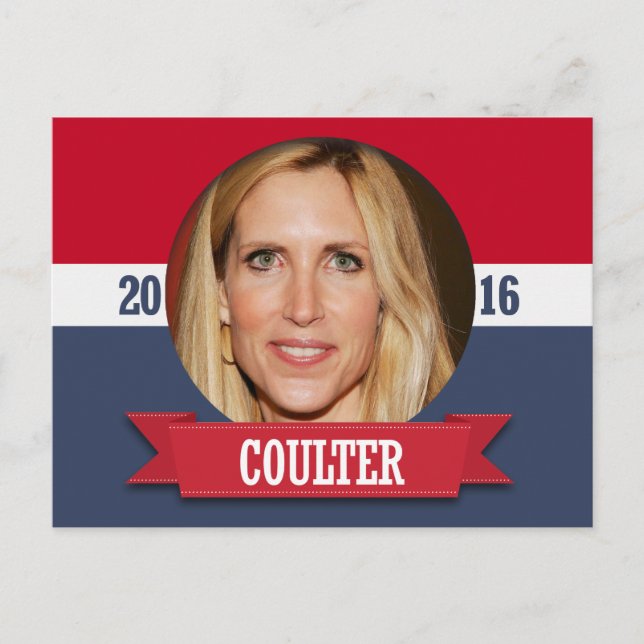 ANN COULTER 2016 POSTKARTE (Vorderseite)