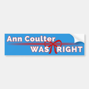 Ann Coulter war der rechte konservative Autoaufkle Autoaufkleber