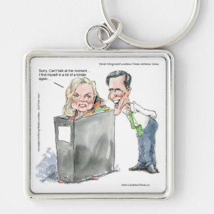 Ann Romney in einem Binder Funny Gaben T-Shirts &  Schlüsselanhänger