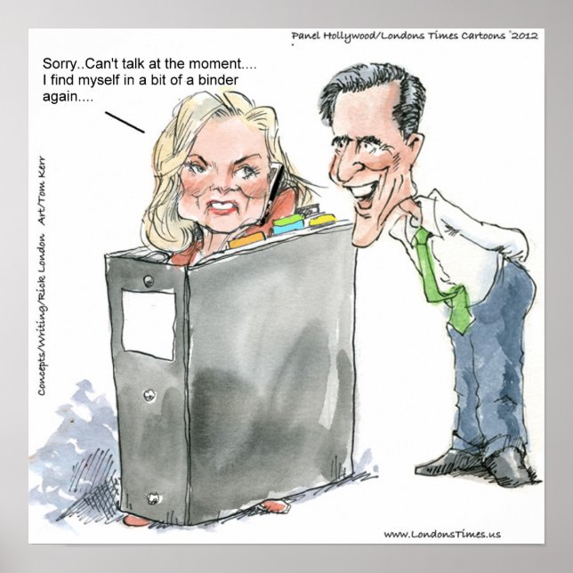 Ann Romney Sur Une Affiche Classeur (Devant)
