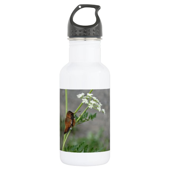 Ann"s Lace and bird Trinkflasche (Vorderseite)