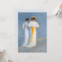 Anna Ancher und Marie Krøyer am Strand, Krøyer