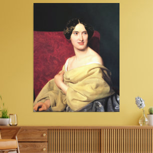 Anna Bayer, die zweite Frau des Künstlers Leinwanddruck
