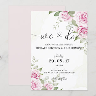 ANNA Einladung zur Hochzeit / Wir tun, Aquarellfar