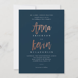Anna et Kevin faire-part de mariage