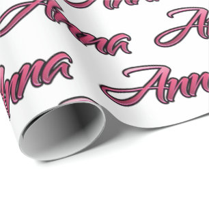 Anna faded pink personalisiertes Geschenkpapier