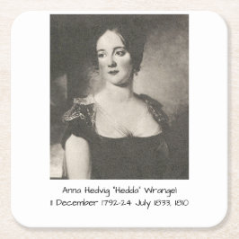 Anna Hedvig "Hedda" Wrangel Rechteckiger Pappuntersetzer