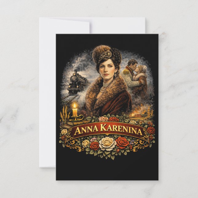 Anna Karenina Dankeskarte (Vorderseite)