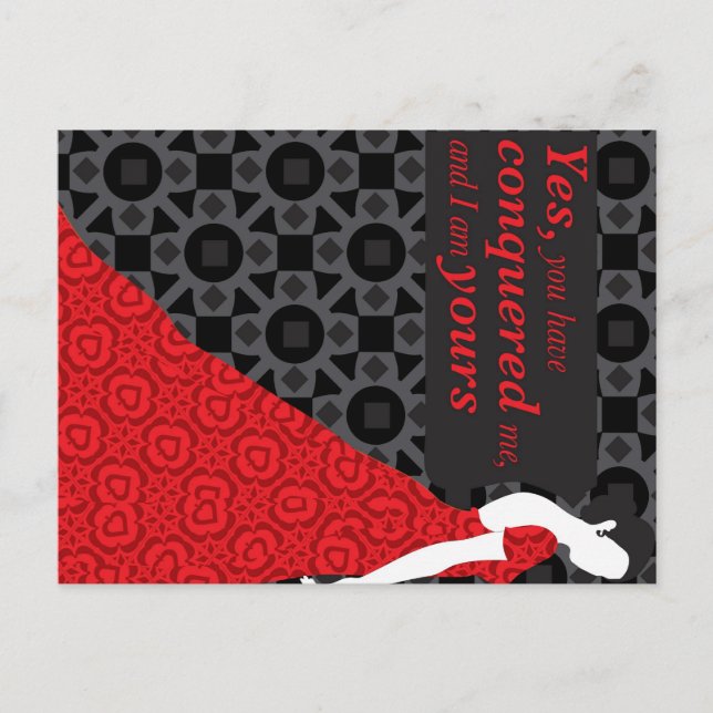 Anna Karenina Geschenk mit Zitat aus dem Roman Postkarte (Vorderseite)