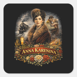 Anna Karenina Quadratischer Aufkleber