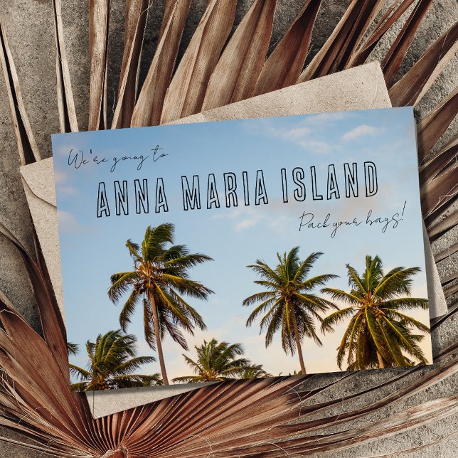 Anna Maria Florida Beach Wedding Save the Date Ankündigung (Von Creator hochgeladen)