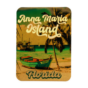 Anna Maria Insel Florida Beach Retro Souvenir 60er Magnet