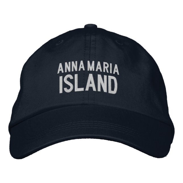 Anna Maria Island Florida bestickte BaseballHat Bestickte Baseballkappe (Vorderseite)