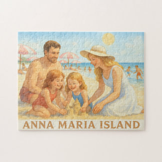 Anna Maria Island Florida Family Vacances Puzzle