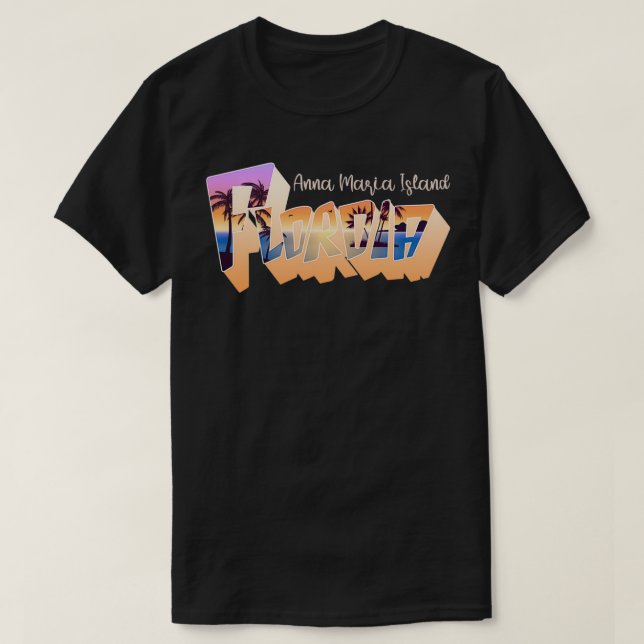 Anna Maria Island Florida Retro Sunset Vacation Gi T-Shirt (Design vorne)