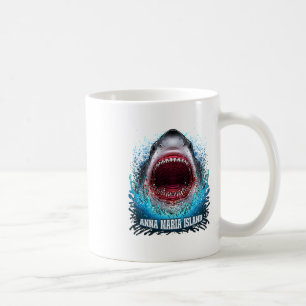 Anna Maria Island Florida Urlaub Großer Weißer Hai Kaffeetasse