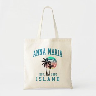Anna Maria Island Florida Vintage Strand Palmen Tragetasche