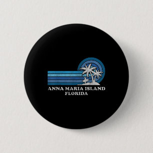 Anna Maria Island Florida Vintager Familienurlaub Button