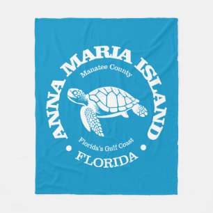 Anna Maria Island (Meeresschildkröte) Fleecedecke