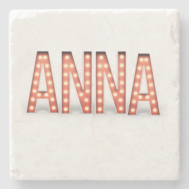 Anna Marquee-Leuchten Steinuntersetzer (Vorderseite)