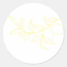 ANNA Moderne italienische Lemon Wedding Umschlag A