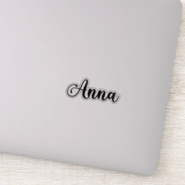 Anna Name - Handgeschriebene Kalligrafie Aufkleber