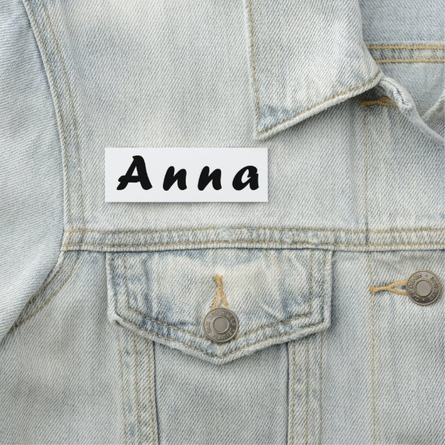 Anna Name Namensschild (Beispiel)
