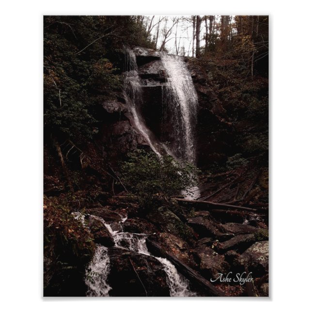 Anna Ruby Falls, York Creek Fotodruck (Vorne)