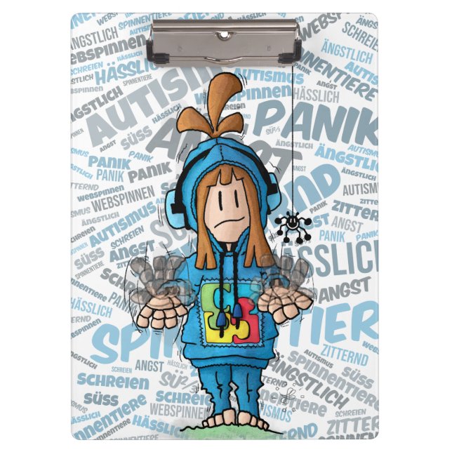 Anna - Spinne /  Klemmbrett (Vorderseite)