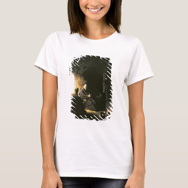 Anna und die Blinde Tobit, c.1630 (Öl auf Tafel) T-Shirt (Vorderseite)