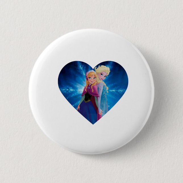 Anna und Elsa Frozen Button (Vorderseite)