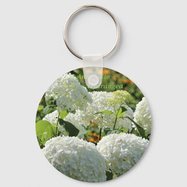 Annabelle Hydrangea Schlüsselanhänger (Vorderseite)