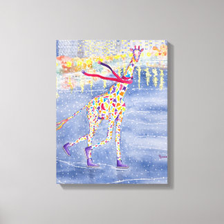 Annabelle on Ice Wrapped Canvas Leinwanddruck