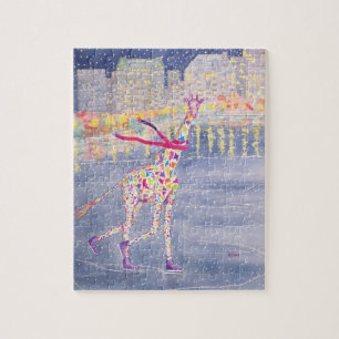 Annabelle sur le puzzle de glace