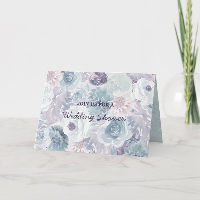 Annabelle Vintag Floral Couple's Polterabend Einladung (Vorderseite)