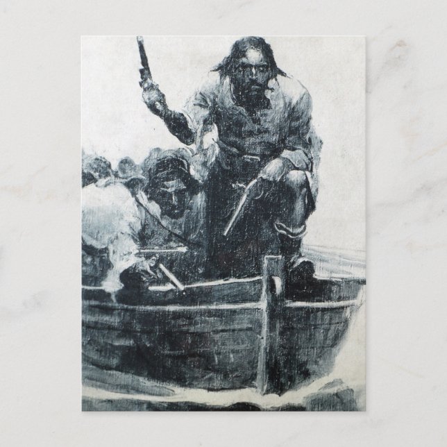 Annäherung an den Schwarzbart Postkarte (Vorderseite)