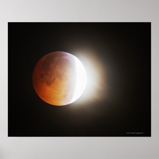 Annäherung an die gesamte Eklipse des Mondes Poster (Vorne)
