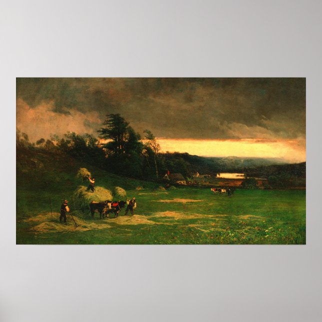 Annäherung an Sturm (1880) - William Keith Poster (Vorne)